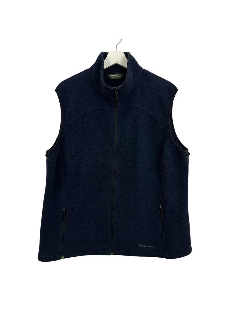 Eddie Bauer Women’s Fleece Blue Zip Up Sweater Size XXL
